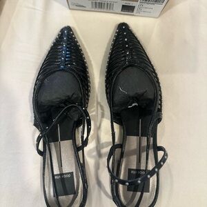 Dolce Vita Midnight Patent Slingback Flats